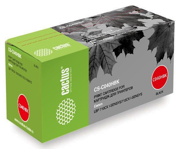  Cactus CS-C040HBK 040H BK  12500  Canon LBP 710CX 712CX I-Sensys