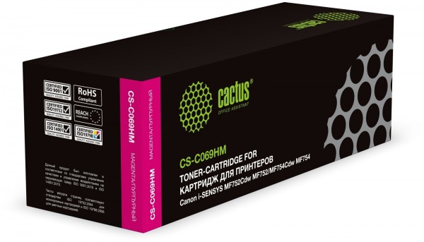  Cactus CS-C069HM 069H  5500  Canon i-SENSYS MF752Cdw MF752 MF754Cdw MF754