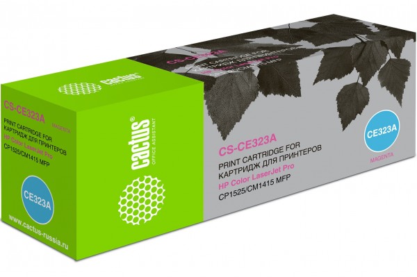 Картридж CACTUS CS-CE323A CE323A пурпурный 1300стр для HP LJ CP1525