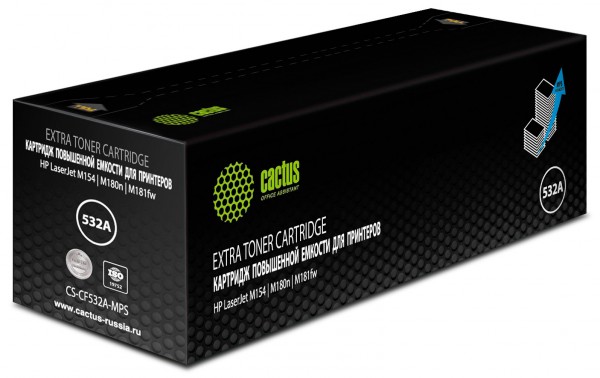  Cactus CS-CF532A-MPS CF532X  2700  HP CLJ Pro M154a M154nw MFP M180n M180nw M181fw