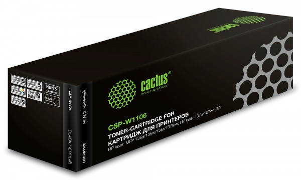  CACTUS CSP-W1106X  3000  HP Laser 107a 107r 107w 135a MFP 135r MFP 135w MFP 137fnw MFP