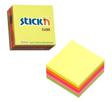 C   STICK'N CUBE 51*51 250, 5  HOPAX 21203