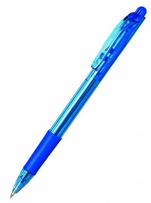 Шариковая ручка FINE LINE автоматическая 0,7мм синяя  Pentel BK417-C