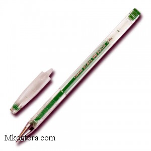 Ручка гелевая Hi-Jell зеленая 0,5мм CROWN HJR-500
