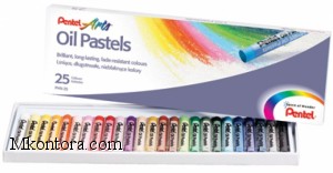   25 Oil Pastels Pentel PHN4-25