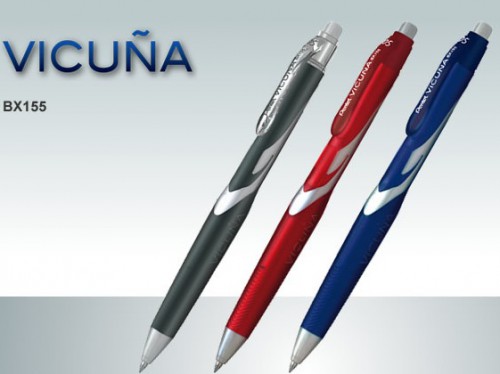 Шариковая ручка автоматическая VICUNA, 0,5 мм черный Pentel BX155-А