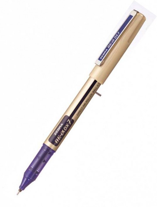 Ручка-роллер ZEB-ROLLER DX7 0,7мм игловидный наконечник синяя ZEBRA 306 112020