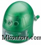 Точилка механическая KW-trio 314A Робот зеленый пластиковый корпус
