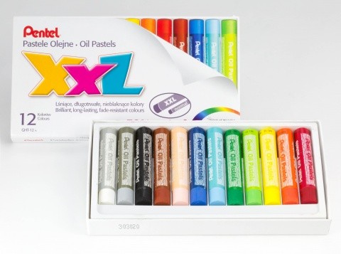   XXL 12 Oil Pastels Pentel GHT-12