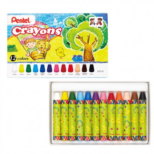   Crayons   12 Pentel GTC-12