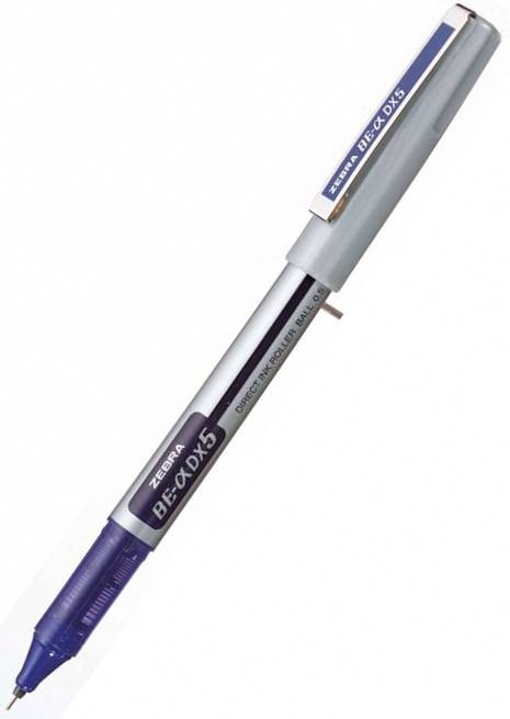 Ручка-роллер ZEB-ROLLER DX5 0,5мм игловидный наконечник синяя Zebra 306 111020 